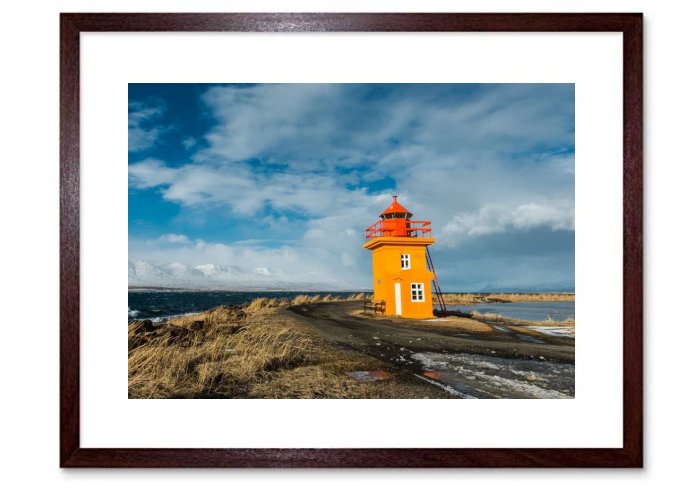 Icelandic Lighthouse Framed Print